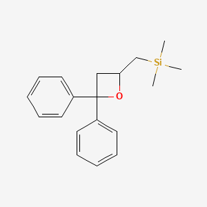 [(4,4-Diphenyloxetan-2-yl)methyl](trimethyl)silane