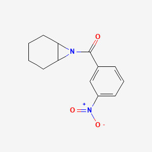 molecular formula C13H14N2O3 B15420551 (7-Azabicyclo[4.1.0]heptan-7-yl)(3-nitrophenyl)methanone CAS No. 115294-78-5