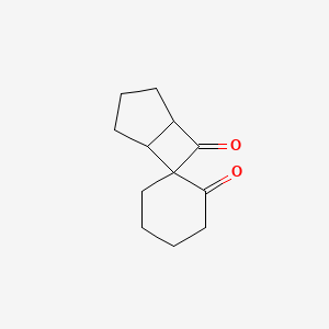 molecular formula C12H16O2 B15420572 Spiro[bicyclo[3.2.0]heptane-6,1'-cyclohexane]-2',7-dione CAS No. 113503-25-6