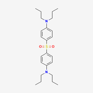 molecular formula C24H36N2O2S B15420582 4,4'-Sulfonylbis(N,N-dipropylaniline) CAS No. 125927-27-7