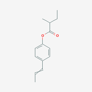 molecular formula C14H18O2 B15420602 4-(Prop-1-en-1-yl)phenyl 2-methylbutanoate CAS No. 115987-04-7