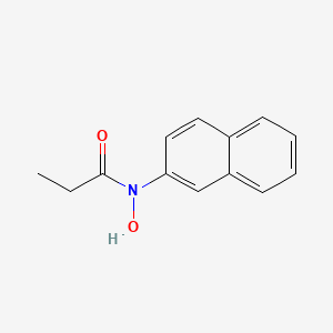 molecular formula C13H13NO2 B15420665 N-Hydroxy-N-propionyl-2-aminonaphthalene CAS No. 118745-13-4