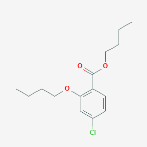 molecular formula C15H21ClO3 B15420684 Butyl 2-butoxy-4-chlorobenzoate CAS No. 112767-59-6