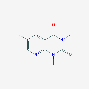 molecular formula C11H13N3O2 B15420715 1,3,5,6-Tetramethylpyrido[2,3-d]pyrimidine-2,4-dione CAS No. 116121-60-9