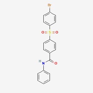 molecular formula C19H14BrNO3S B15420729 4-(4-Bromobenzene-1-sulfonyl)-N-phenylbenzamide CAS No. 114194-18-2