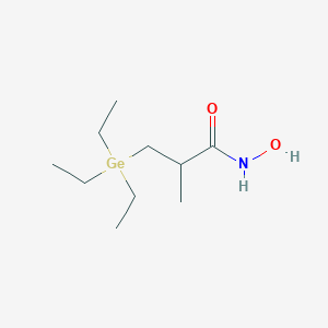 molecular formula C10H23GeNO2 B15420743 N-Hydroxy-2-methyl-3-(triethylgermyl)propanamide CAS No. 116064-89-2