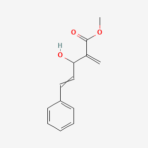 molecular formula C13H14O3 B15420768 Methyl 3-hydroxy-2-methylidene-5-phenylpent-4-enoate CAS No. 124957-35-3