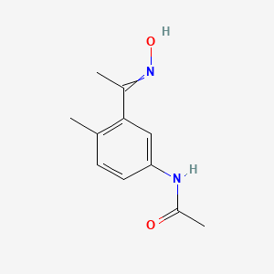 molecular formula C11H14N2O2 B15420777 N-[3-(N-Hydroxyethanimidoyl)-4-methylphenyl]acetamide CAS No. 114439-71-3