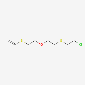 molecular formula C8H15ClOS2 B15420812 (2-Chloroethylthio)ethyl (vinylthio)ethyl ether CAS No. 114811-40-4