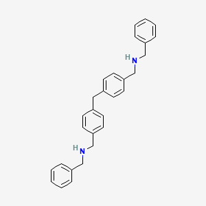 molecular formula C29H30N2 B15420832 N,N'-{Methylenebis[(4,1-phenylene)methylene]}bis(1-phenylmethanamine) CAS No. 112164-35-9