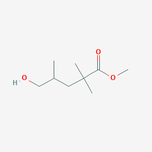 molecular formula C9H18O3 B15420846 Methyl 5-hydroxy-2,2,4-trimethylpentanoate CAS No. 112059-07-1