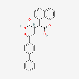 2-[2-([1,1'-Biphenyl]-4-yl)-2-oxoethyl]-3-(naphthalen-1-yl)butanedioic acid