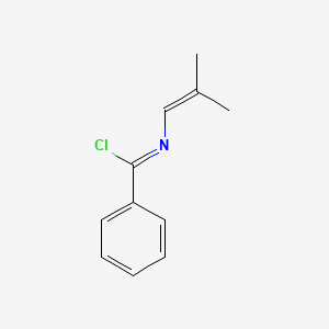 N-(2-Methylprop-1-en-1-yl)benzenecarboximidoyl chloride