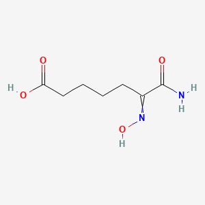 Heptanoic acid, 7-amino-6-(hydroxyimino)-7-oxo-