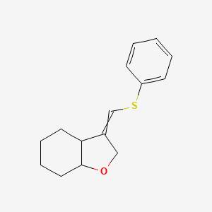 molecular formula C15H18OS B15421230 3-[(Phenylsulfanyl)methylidene]octahydro-1-benzofuran CAS No. 112471-54-2