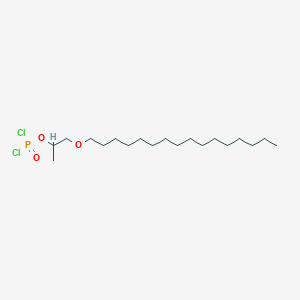 molecular formula C19H39Cl2O3P B15421301 1-(Hexadecyloxy)propan-2-yl phosphorodichloridate CAS No. 110103-47-4