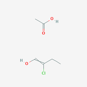 molecular formula C6H11ClO3 B15421302 Acetic acid;2-chlorobut-1-en-1-ol CAS No. 116431-94-8