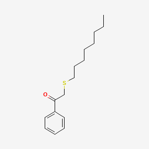 molecular formula C16H24OS B15421391 2-(Octylsulfanyl)-1-phenylethan-1-one CAS No. 114628-97-6