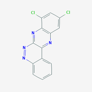 molecular formula C14H6Cl2N4 B15421470 8,10-Dichloroquinoxalino[2,3-c]cinnoline CAS No. 113001-12-0