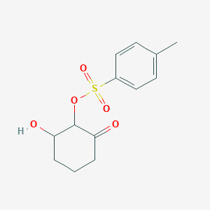 molecular formula C13H16O5S B15421498 2-Hydroxy-6-oxocyclohexyl 4-methylbenzene-1-sulfonate CAS No. 112671-59-7