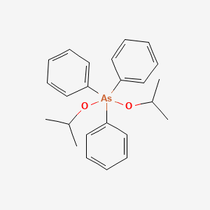 molecular formula C24H29AsO2 B15421502 Triphenylbis[(propan-2-yl)oxy]-lambda~5~-arsane CAS No. 118130-41-9