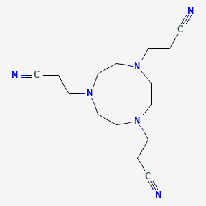 molecular formula C15H24N6 B15421548 3,3',3''-(1,4,7-Triazonane-1,4,7-triyl)tripropanenitrile CAS No. 112995-08-1