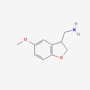 molecular formula C10H13NO2 B15421573 (5-Methoxy-2,3-dihydro-1-benzofuran-3-YL)methanamine 