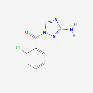 molecular formula C9H7ClN4O B15421595 (3-Amino-1H-1,2,4-triazol-1-yl)(2-chlorophenyl)methanone CAS No. 111544-17-3