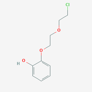 molecular formula C10H13ClO3 B15421600 Phenol, 2-[2-(2-chloroethoxy)ethoxy]- CAS No. 111875-63-9