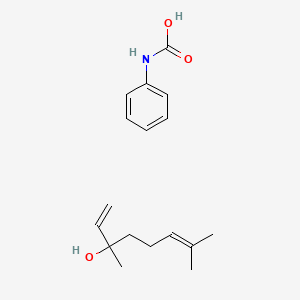 molecular formula C17H25NO3 B15421614 3,7-Dimethylocta-1,6-dien-3-ol;phenylcarbamic acid CAS No. 118723-77-6