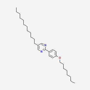 molecular formula C30H48N2O B15421627 5-Dodecyl-2-[4-(octyloxy)phenyl]pyrimidine CAS No. 114415-26-8