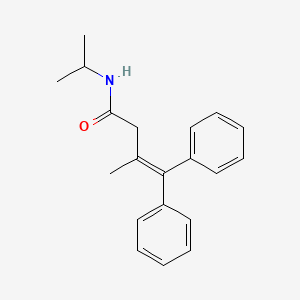 molecular formula C20H23NO B15421638 3-Methyl-4,4-diphenyl-N-(propan-2-yl)but-3-enamide CAS No. 115797-34-7