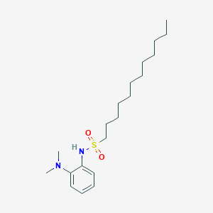 molecular formula C20H36N2O2S B15421648 N-[2-(Dimethylamino)phenyl]dodecane-1-sulfonamide CAS No. 114210-86-5