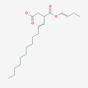 molecular formula C20H33O4- B15421655 3-{[(But-1-en-1-yl)oxy]carbonyl}pentadec-4-enoate CAS No. 111548-11-9