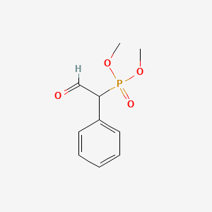 molecular formula C10H13O4P B15421665 2-Dimethoxyphosphoryl-2-phenylacetaldehyde CAS No. 111948-98-2