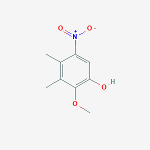 molecular formula C9H11NO4 B15421671 2-Methoxy-3,4-dimethyl-5-nitrophenol CAS No. 118538-99-1