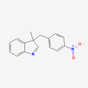 molecular formula C16H14N2O2 B15421700 3-Methyl-3-[(4-nitrophenyl)methyl]-3H-indole CAS No. 114092-94-3