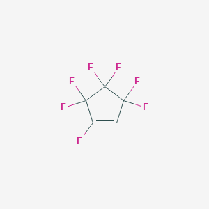 molecular formula C5HF7 B154227 环戊烯，1,3,3,4,4,5,5-七氟- CAS No. 1892-03-1