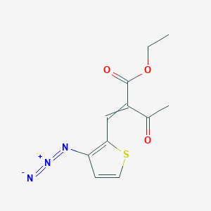 Ethyl 2-[(3-azidothiophen-2-yl)methylidene]-3-oxobutanoate