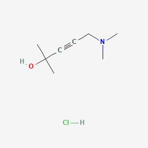 5-(Dimethylamino)-2-methylpent-3-yn-2-ol hydrochloride