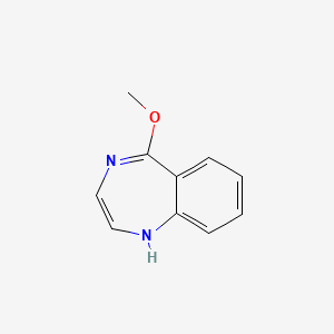 molecular formula C10H10N2O B15423783 5-Methoxy-1H-1,4-benzodiazepine CAS No. 107468-20-2