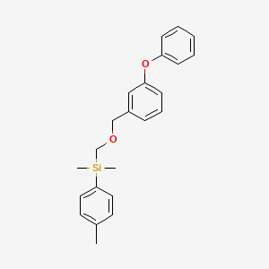 Dimethyl(4-methylphenyl)((3-phenoxyphenyl)methoxymethyl)silane