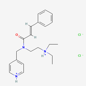 N-(2-(Diethylamino)ethyl)-N-(4-pyridylmethyl)cinnamamide dihydrochloride