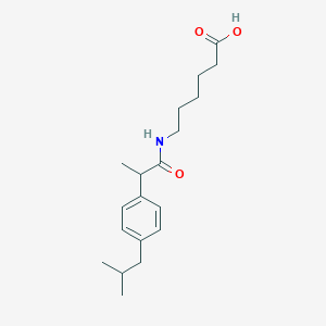 6-{2-[4-(2-Methylpropyl)phenyl]propanamido}hexanoic acid