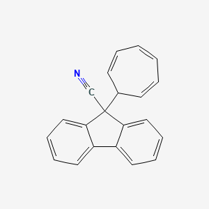 9-(Cyclohepta-2,4,6-trien-1-YL)-9H-fluorene-9-carbonitrile