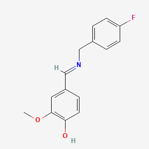 4-({[(4-Fluorophenyl)methyl]amino}methylidene)-2-methoxycyclohexa-2,5-dien-1-one