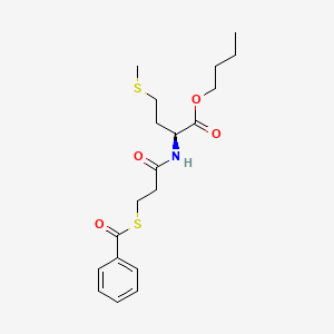 N-(3-(Benzoylthio)-1-oxopropyl)-DL-methionine butyl ester