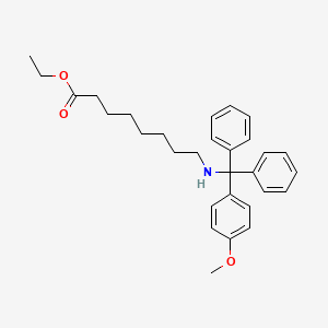 Ethyl 8-{[(4-methoxyphenyl)(diphenyl)methyl]amino}octanoate