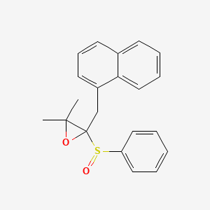 2-(Benzenesulfinyl)-3,3-dimethyl-2-[(naphthalen-1-yl)methyl]oxirane