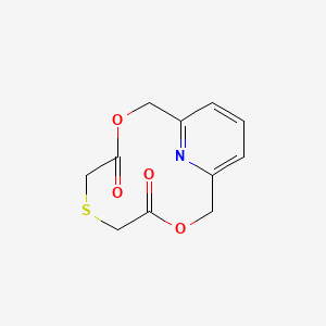 3,9-Dioxa-6-thia-15-azabicyclo[9.3.1]pentadeca-1(15),11,13-triene-4,8-dione